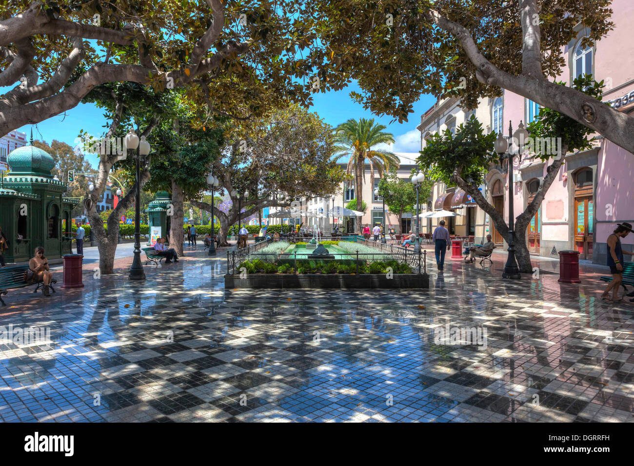 Plaza de las Ranas, centre-ville historique de Las Palmas, Gran Canaria,  Îles Canaries, Espagne, Europe Photo Stock - Alamy