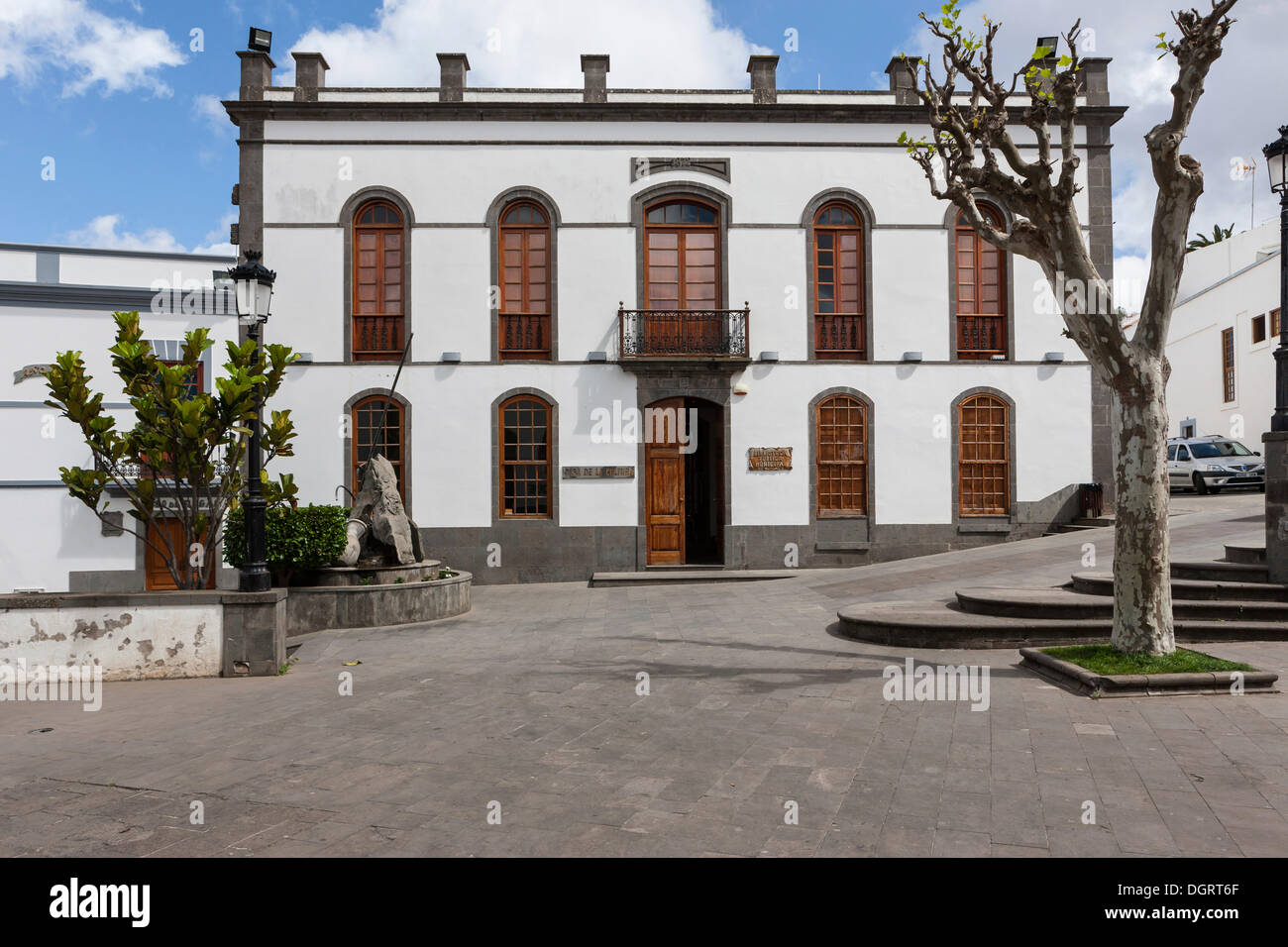 Ancien hôtel particulier, centre culturel, Plaza de San Roque, Firgas, Gran Canaria, Îles Canaries, Espagne, Europe, PublicGround Banque D'Images