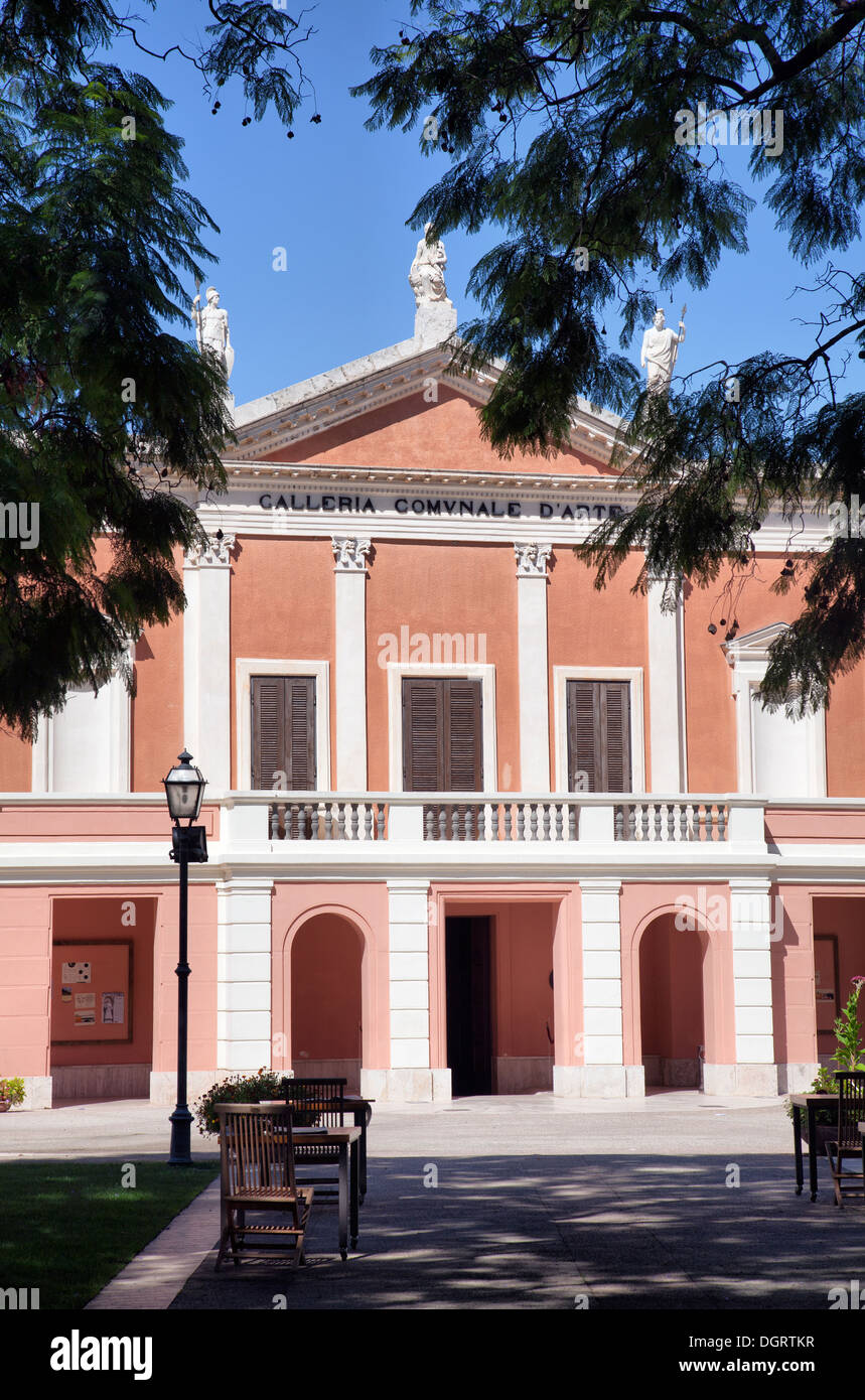 Galleria Comunale D'arte, Cagliari Galerie d'art dans les jardins publics - Sardaigne Banque D'Images