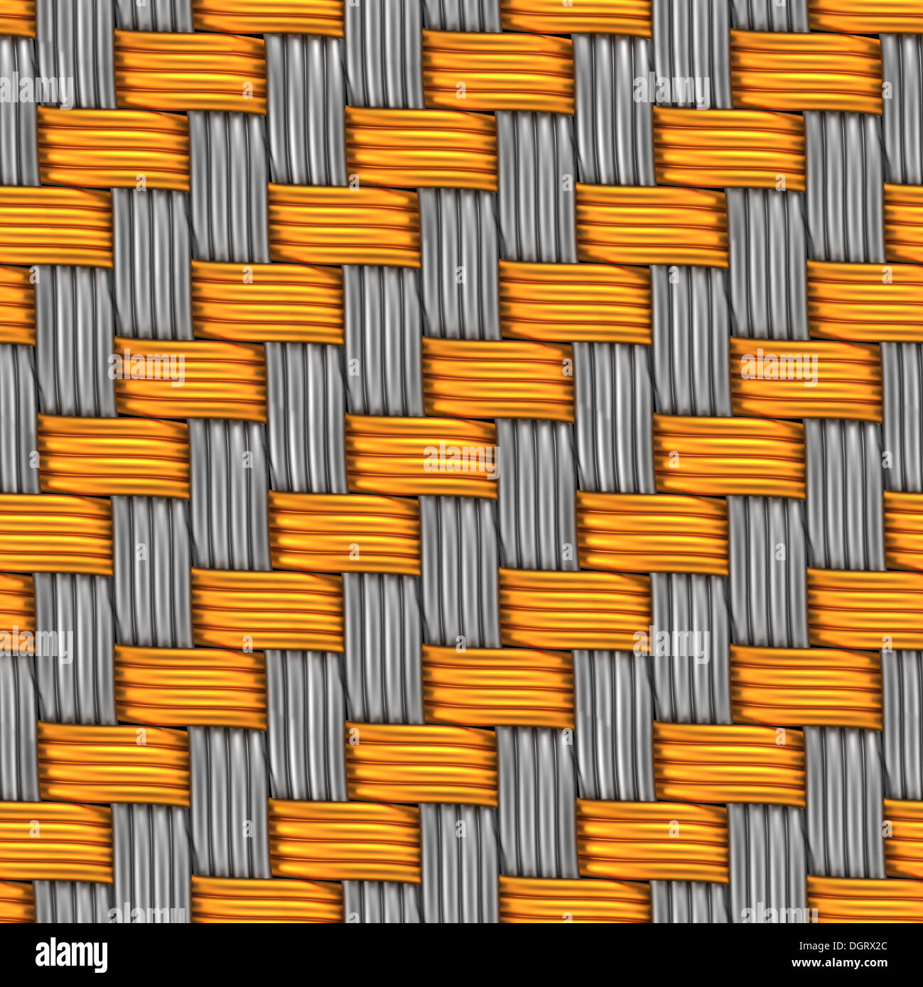 Tissé d'or et d'argent. Seamless Texture. Banque D'Images