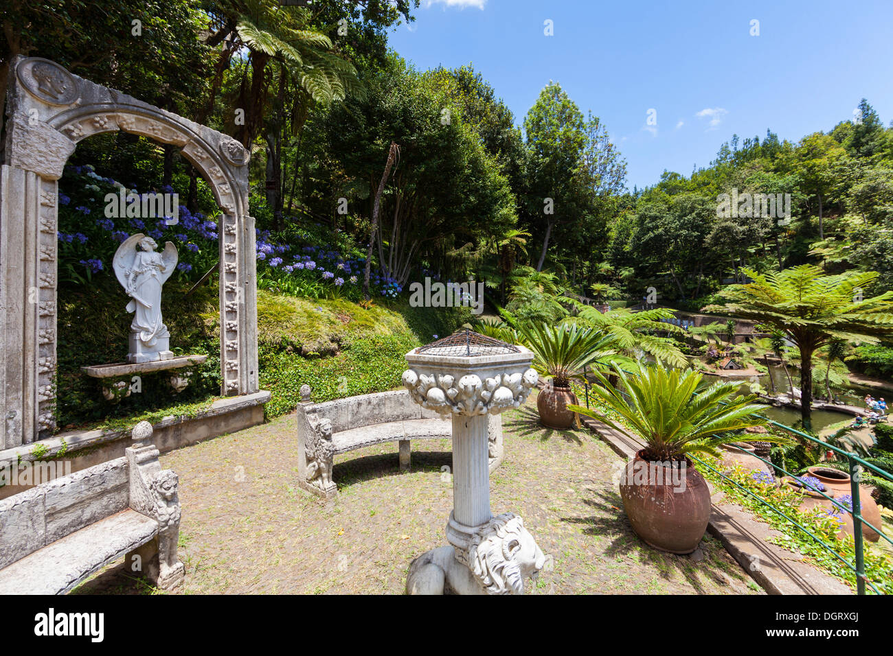 Jardim Botânico da Madeira ou un jardin botanique, sur les terrains de la ferme de la famille Reid hotelier Banque D'Images