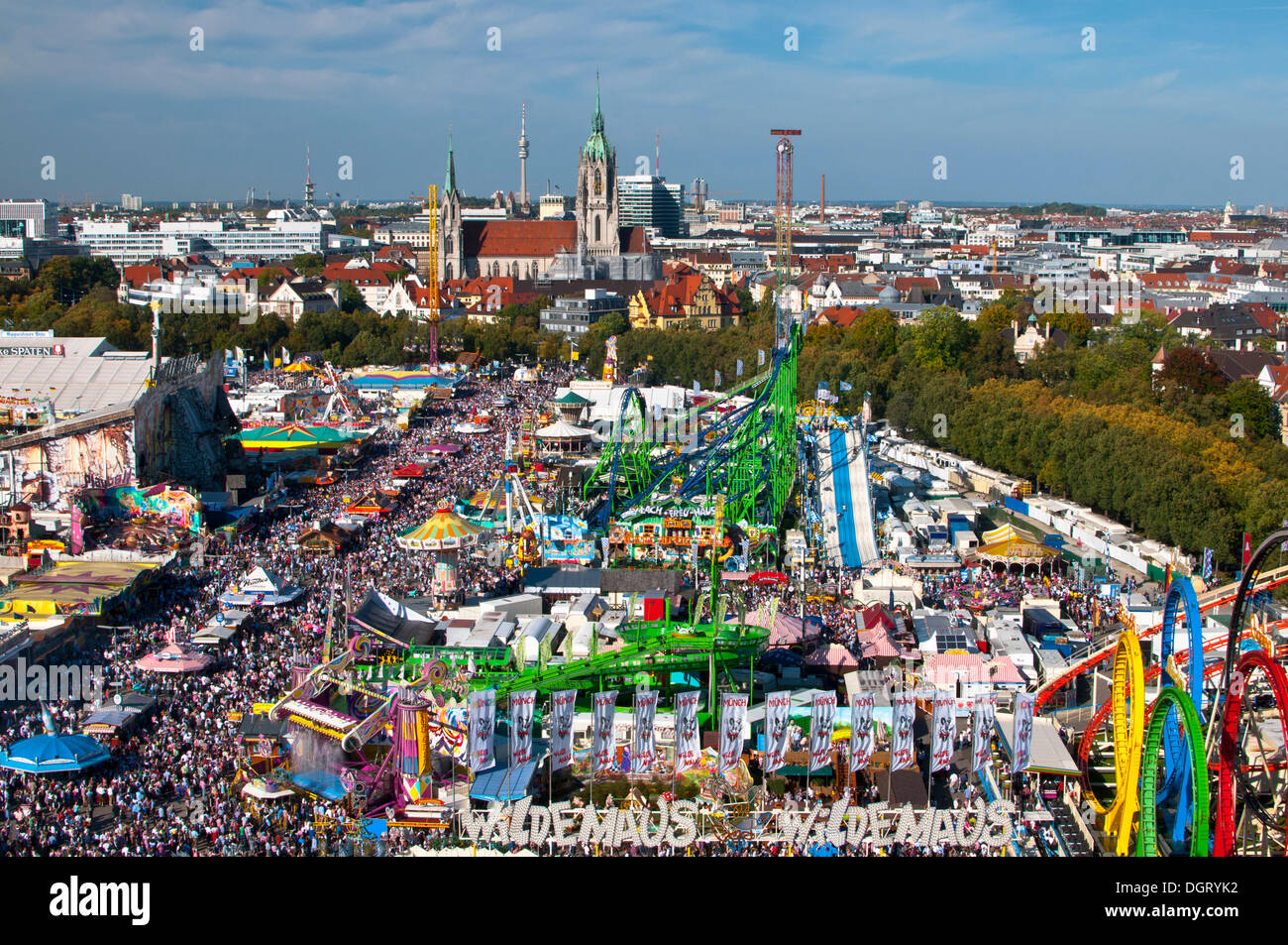 Festival de l'Oktoberfest, Munich, Bavière Banque D'Images