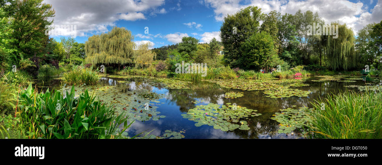 Étang aux Nymphéas, Claude Monet, Giverny, Jardin Departement Eure, Haute-Normandie, France Banque D'Images