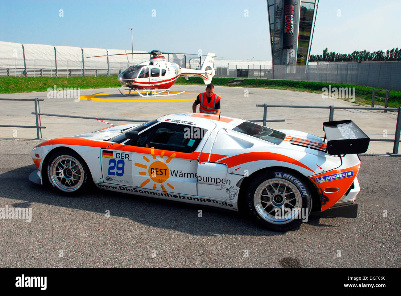 Ford GT 40, FIA GT-Series, avec des pilotes Kralingen et Krumbach, Adria Raceway, Italie, Europe Banque D'Images