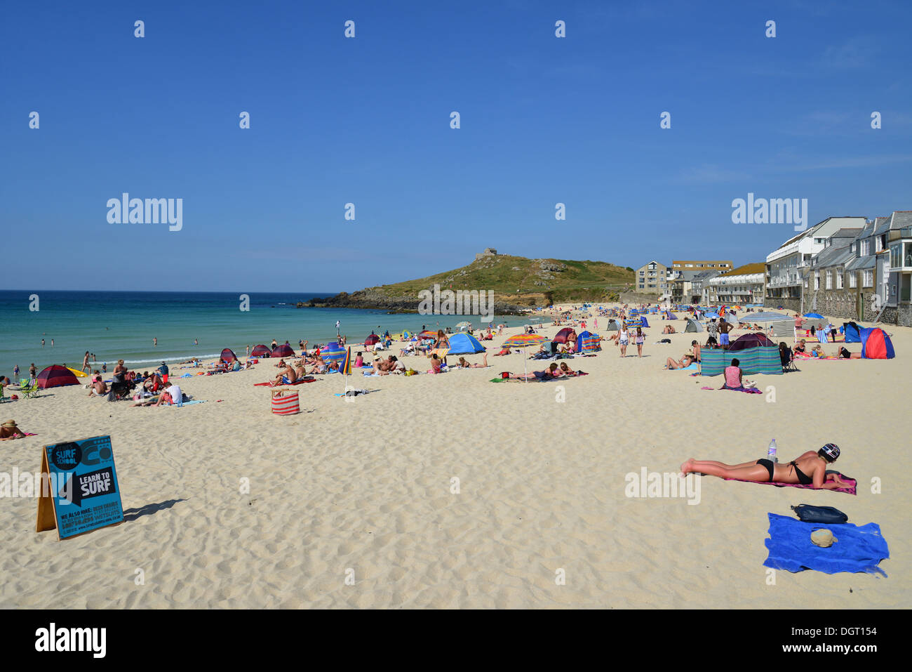 Porthmeor Beach, St Ives, Cornwall, Angleterre, Royaume-Uni Banque D'Images