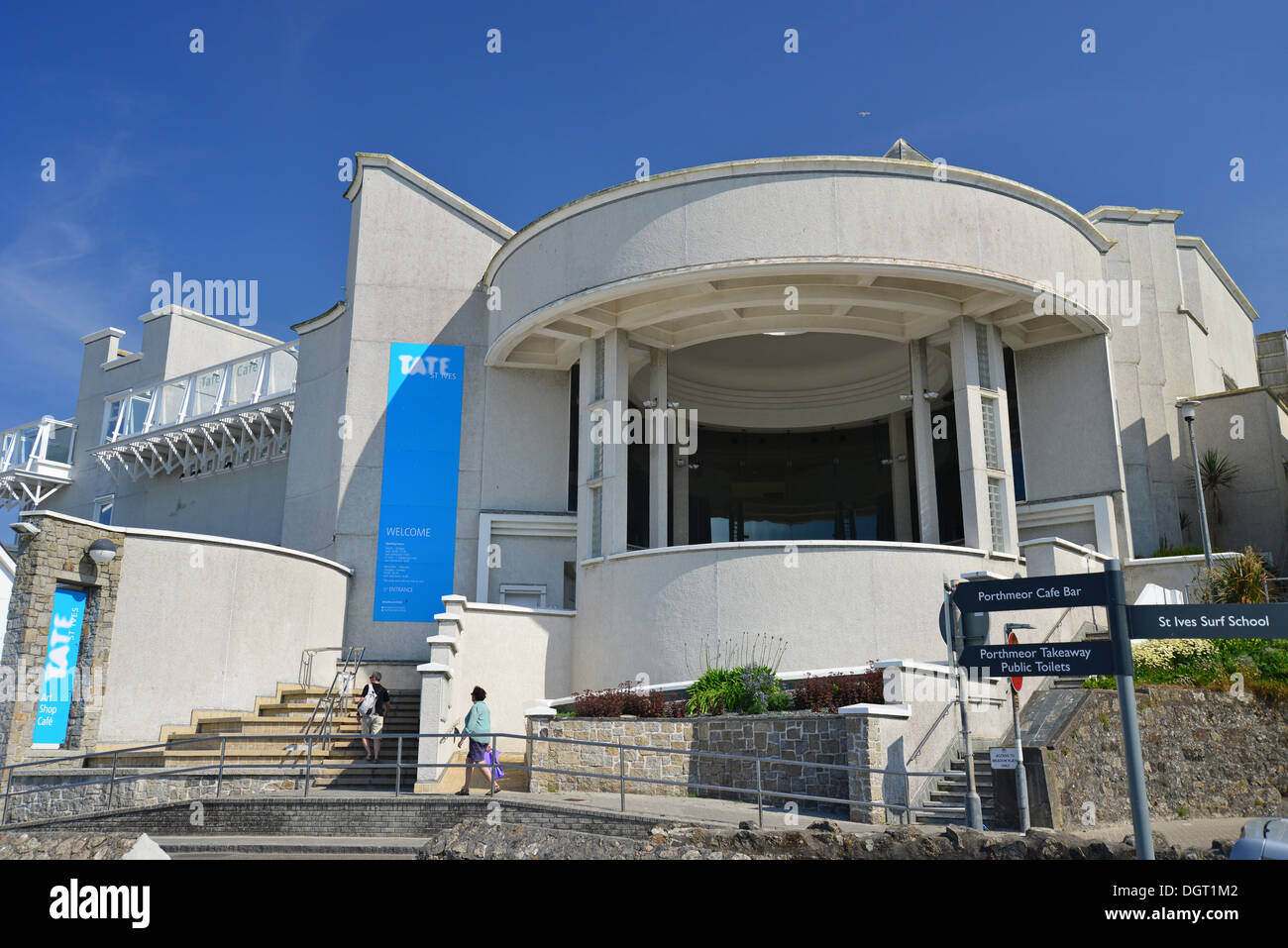 Galerie d'art Tate St Ives, Porthmeor Beach, St Ives, Cornwall, Angleterre, Royaume-Uni Banque D'Images