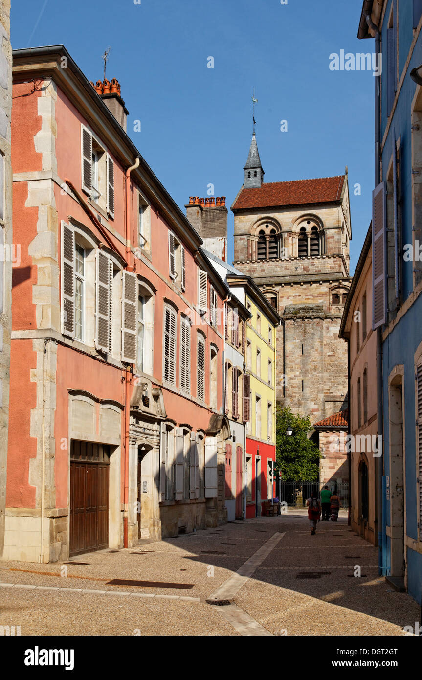 Le Chapitre de district avec l'ancien cloître de la collégiale mesdames, centre-ville, Epinal, Lorraine, Département Vosges Banque D'Images