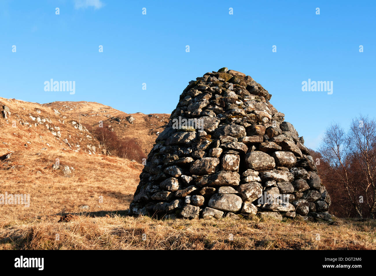 Général Ross's Cairn (1863) au-dessus de Glen Moidart, région des Highlands, Ecosse, Royaume-Uni. Banque D'Images