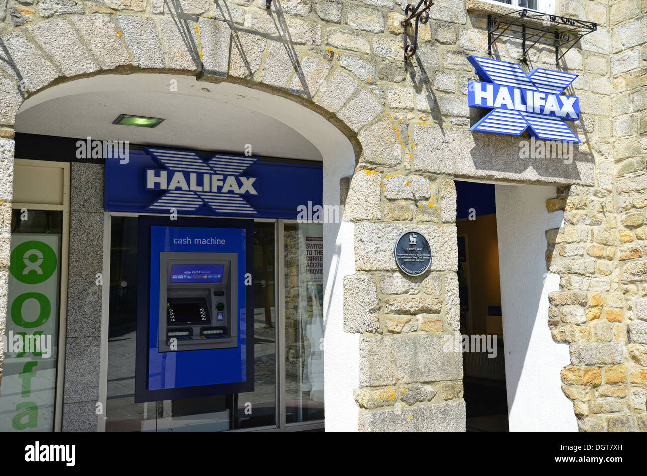 Halifax Bank, Fore Street, Redruth, Cornwall, Angleterre, Royaume-Uni Banque D'Images