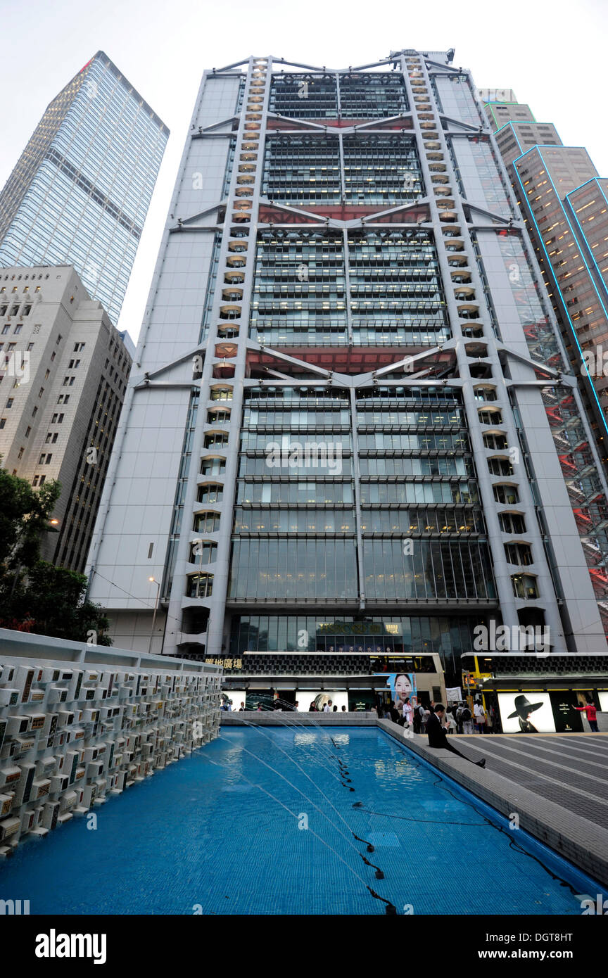 Bâtiment principal de la banque HSBC, l'architecture moderne par l'architecte Sir Norman Foster de Statue Square, Chung Wan, Central District Banque D'Images