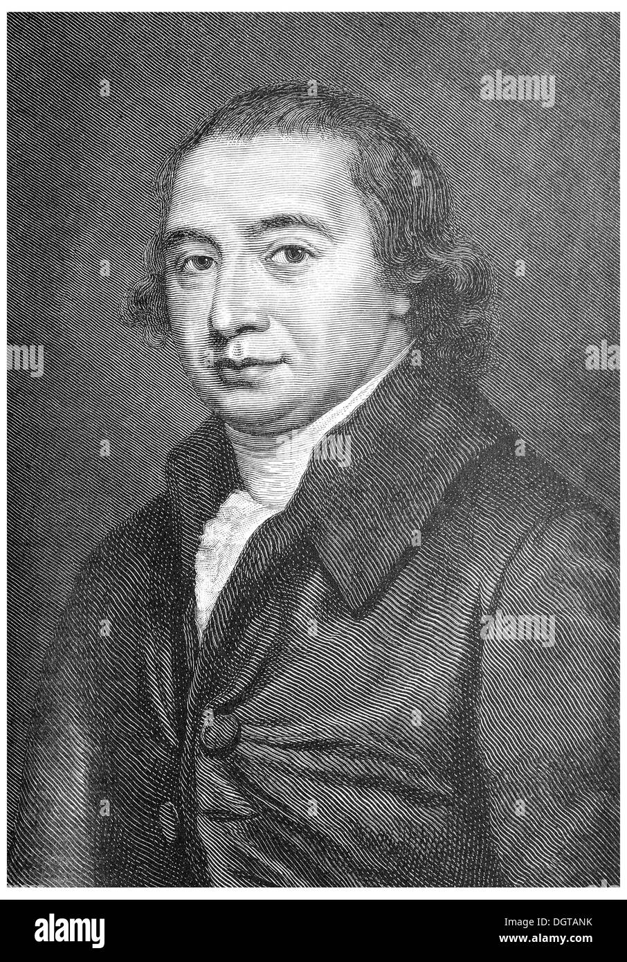 Herder dans son âge moyen, illustration historique en Deutsche Literaturgeschichte ou la littérature allemande de 1885 Banque D'Images