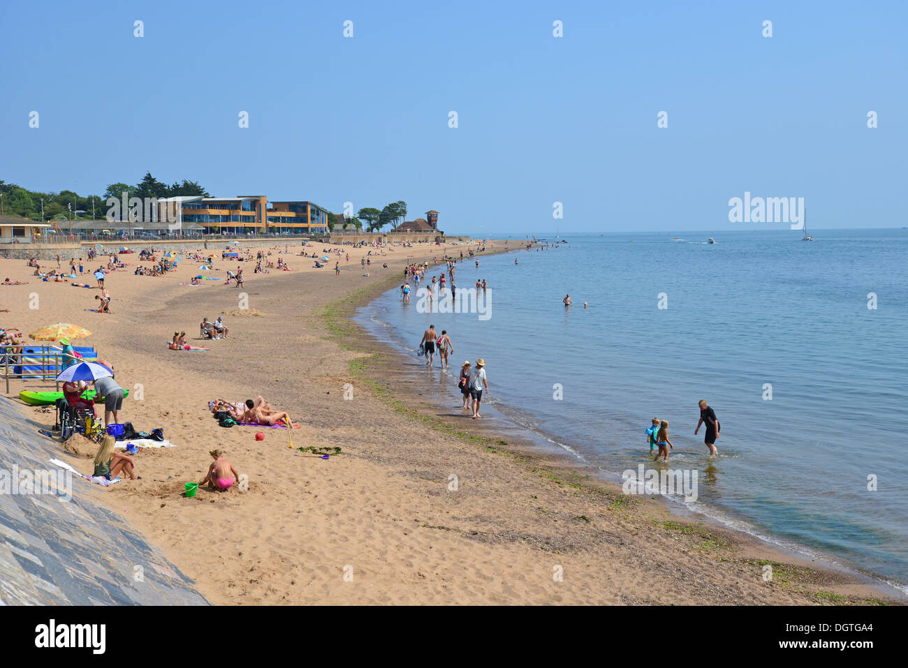 Plage d'Exmouth, Exmouth, Devon, Angleterre, Royaume-Uni Banque D'Images