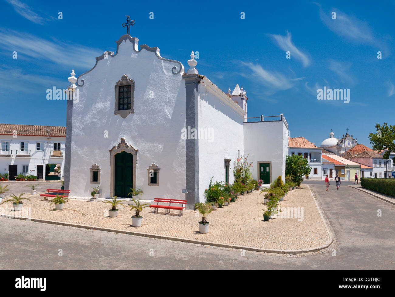 Le Portugal, l'Algarve, Tavira, l'une des nombreuses églises, l'Ermida de Sao Bras Banque D'Images