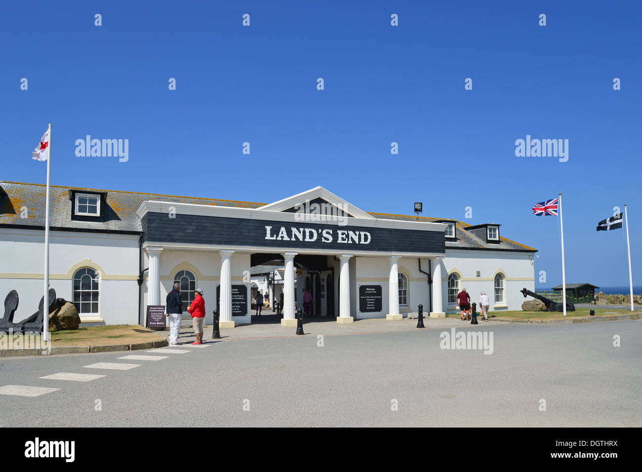 Entrée de Land's End, Cornwall, Péninsule de Penwith, Angleterre, Royaume-Uni Banque D'Images