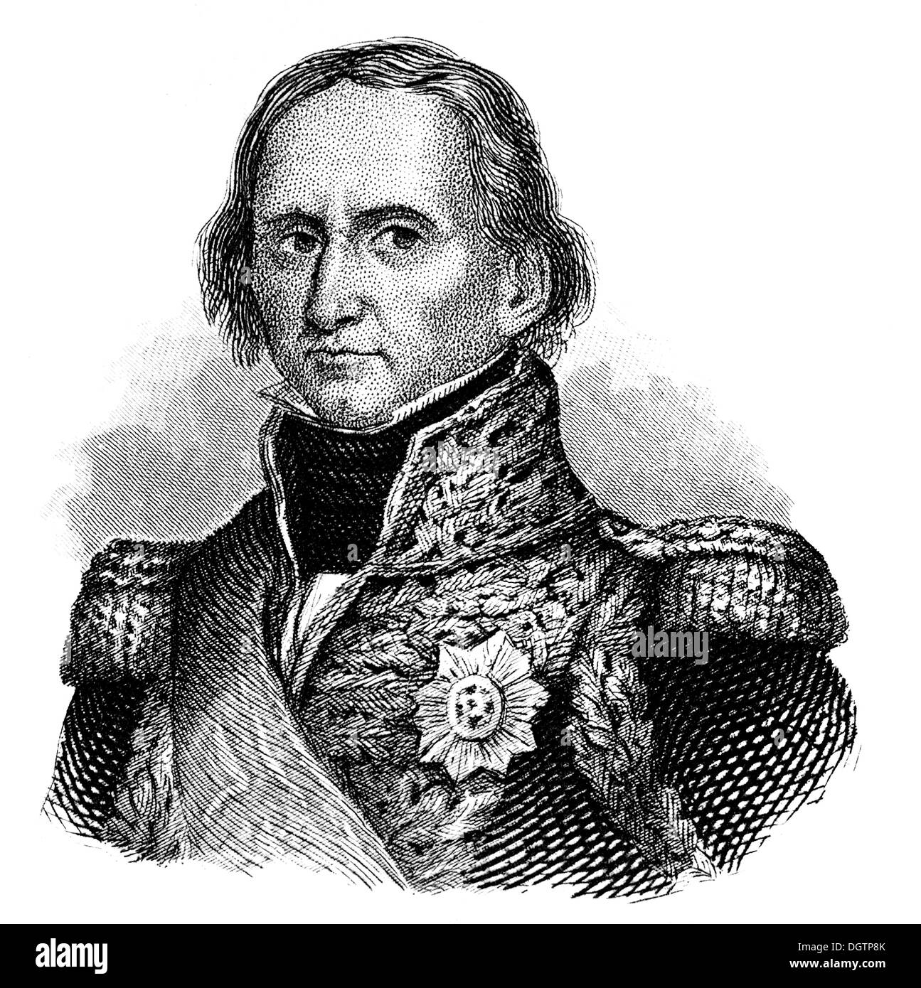Général maréchal Jean-de-Dieu Soult, duc de Dalmatie, 1769 - 1851, un général et homme d'État, Maréchal Général de France Banque D'Images