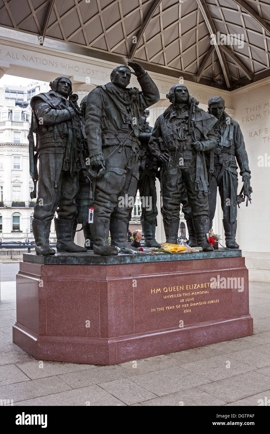 Monument commémoratif du Bomber Command, Londres Banque D'Images