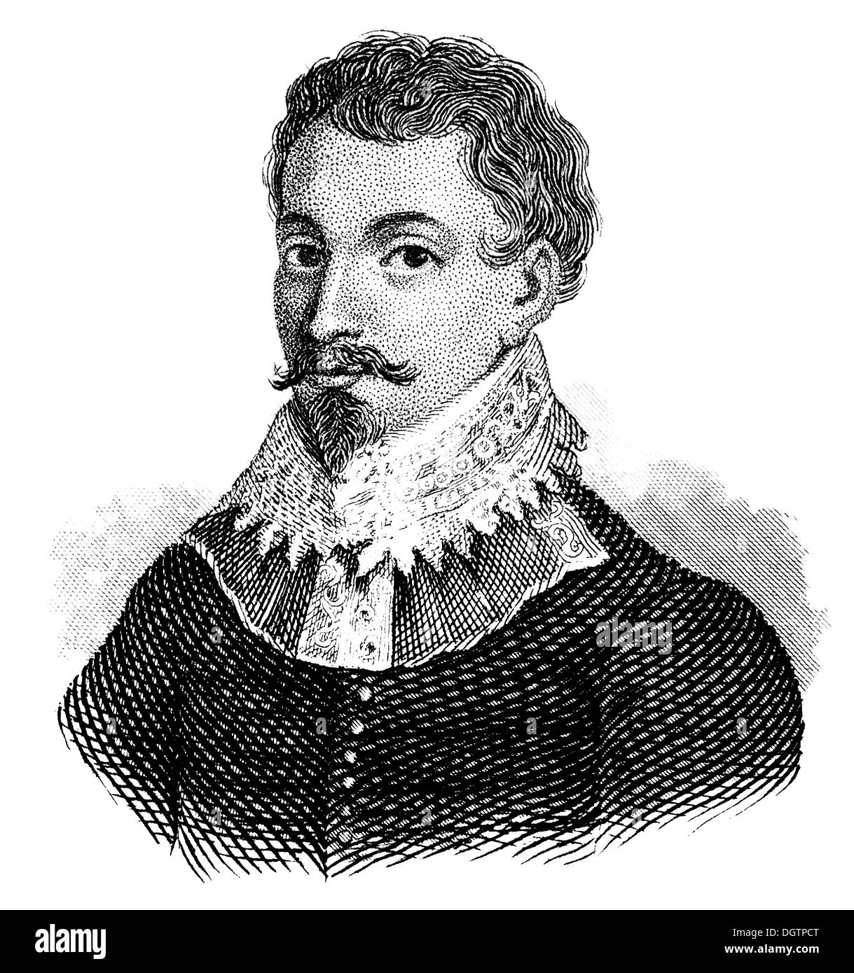 Sir Francis Drake, vers 1540 - 1596, un marin anglais, pirate, explorateur, Vice-amiral et le premier britannique Anglais Banque D'Images