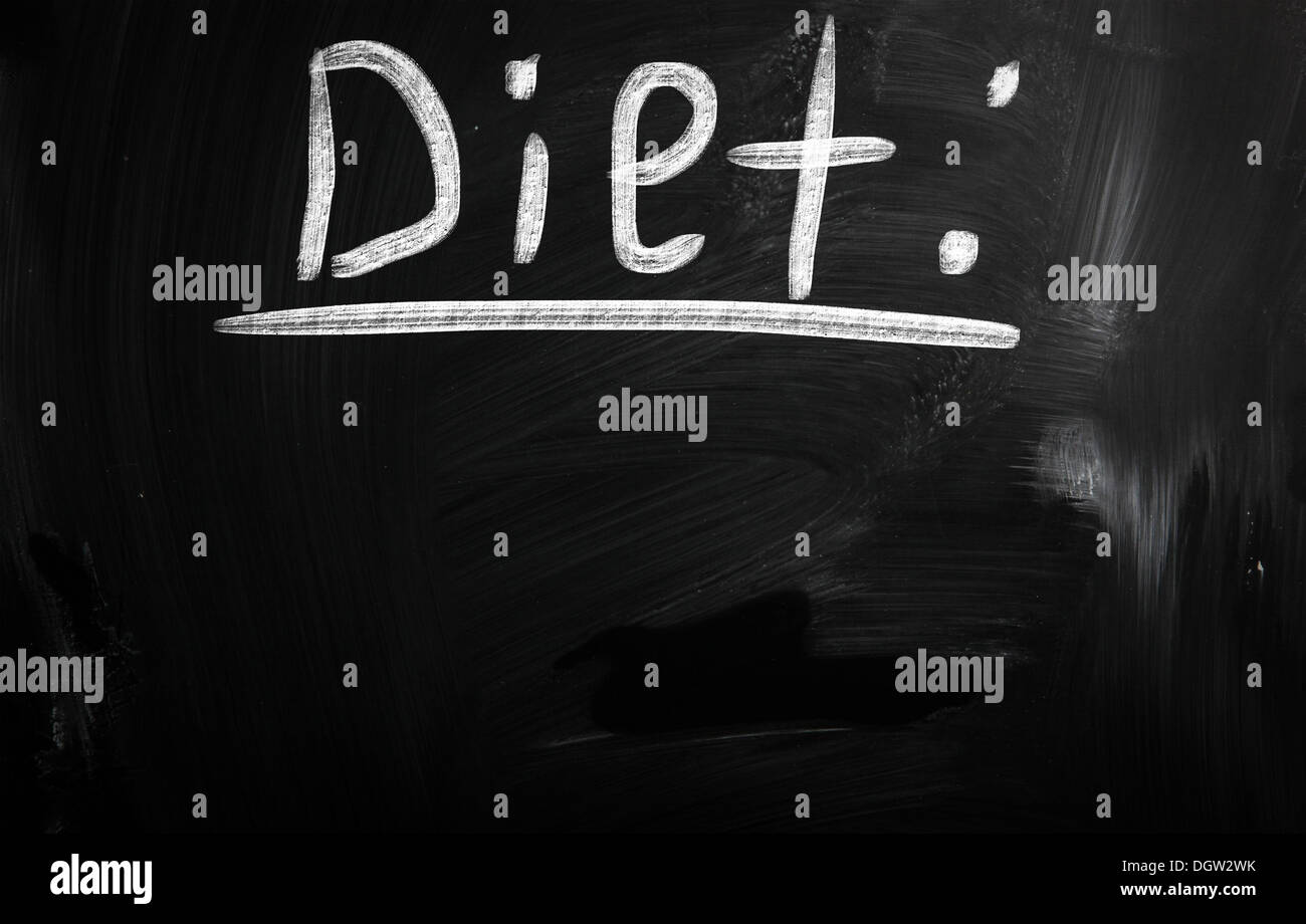 L'alimentation sur tableau noir Banque D'Images