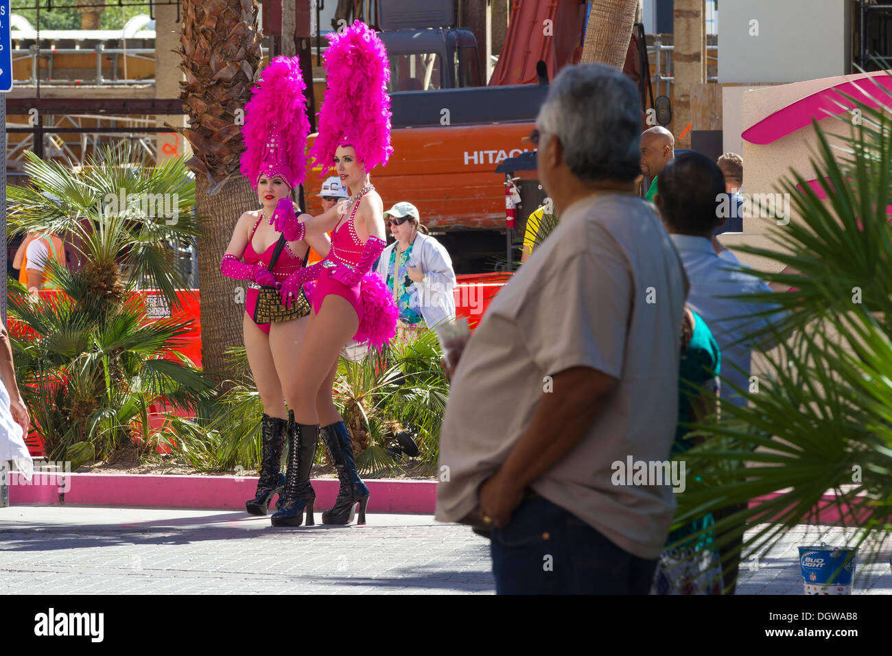 Voir les filles dans les rues de Las Vegas Banque D'Images