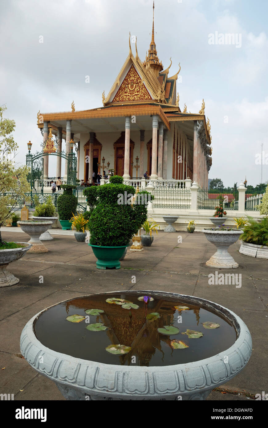Palais Royal, Phnom Penh, Cambodge. Banque D'Images