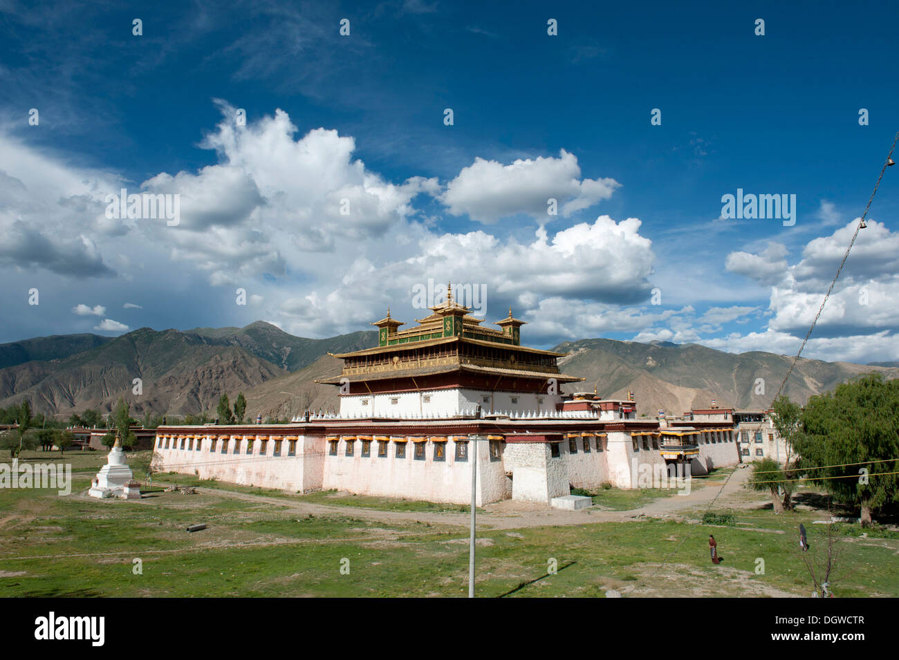 Le bouddhisme tibétain, temple central, Uetse, Samye, de l'Himalaya, le Tibet central, Ue-Tsang, dans la région autonome du Tibet Banque D'Images