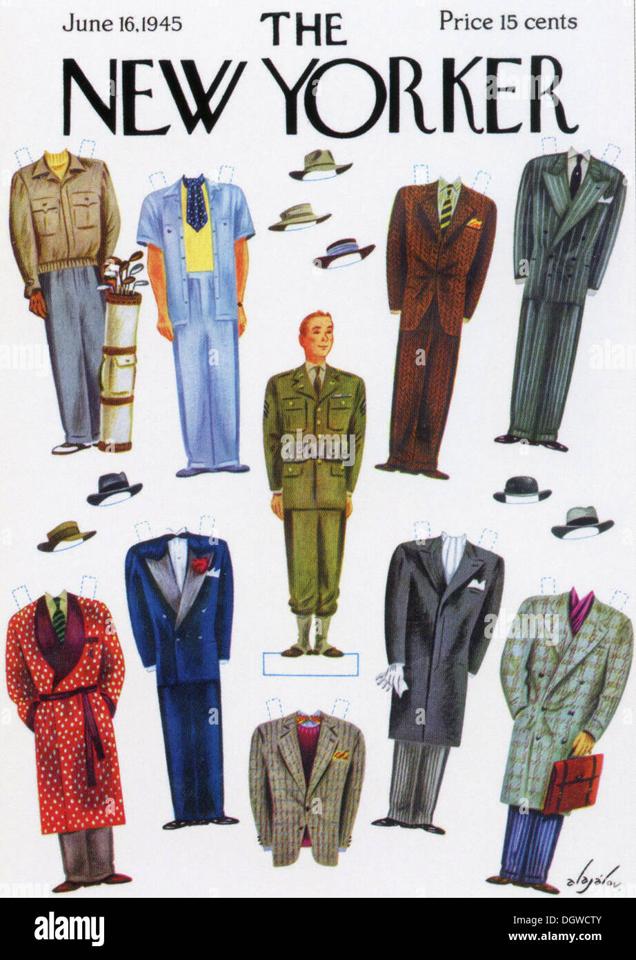 Couverture du magazine New Yorker Vintage Banque D'Images