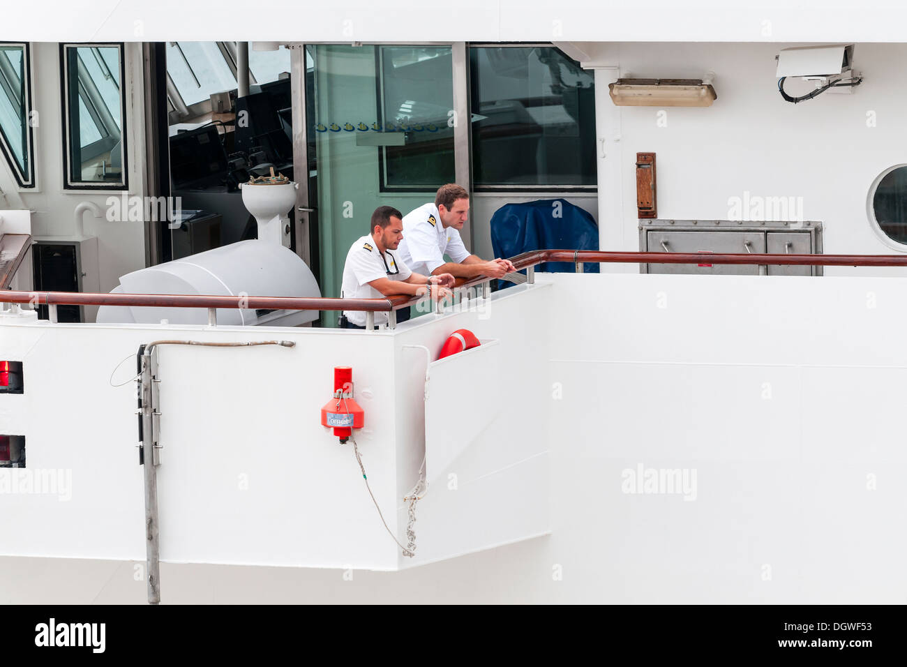 Close up d'un navire de croisière Costa Classica - pont Banque D'Images