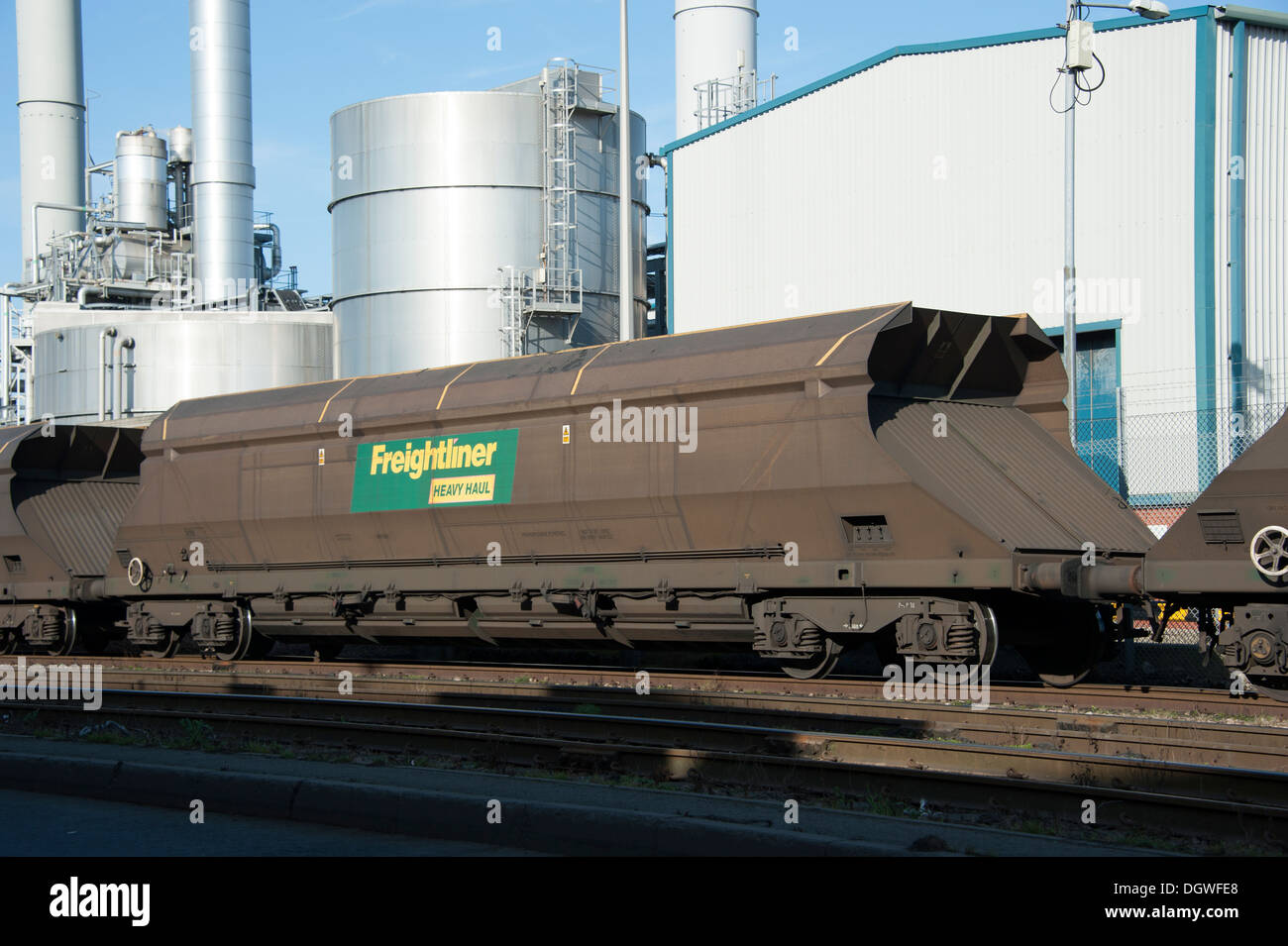 Freightliner au fret ferroviaire le transport multimodal Liquid Banque D'Images