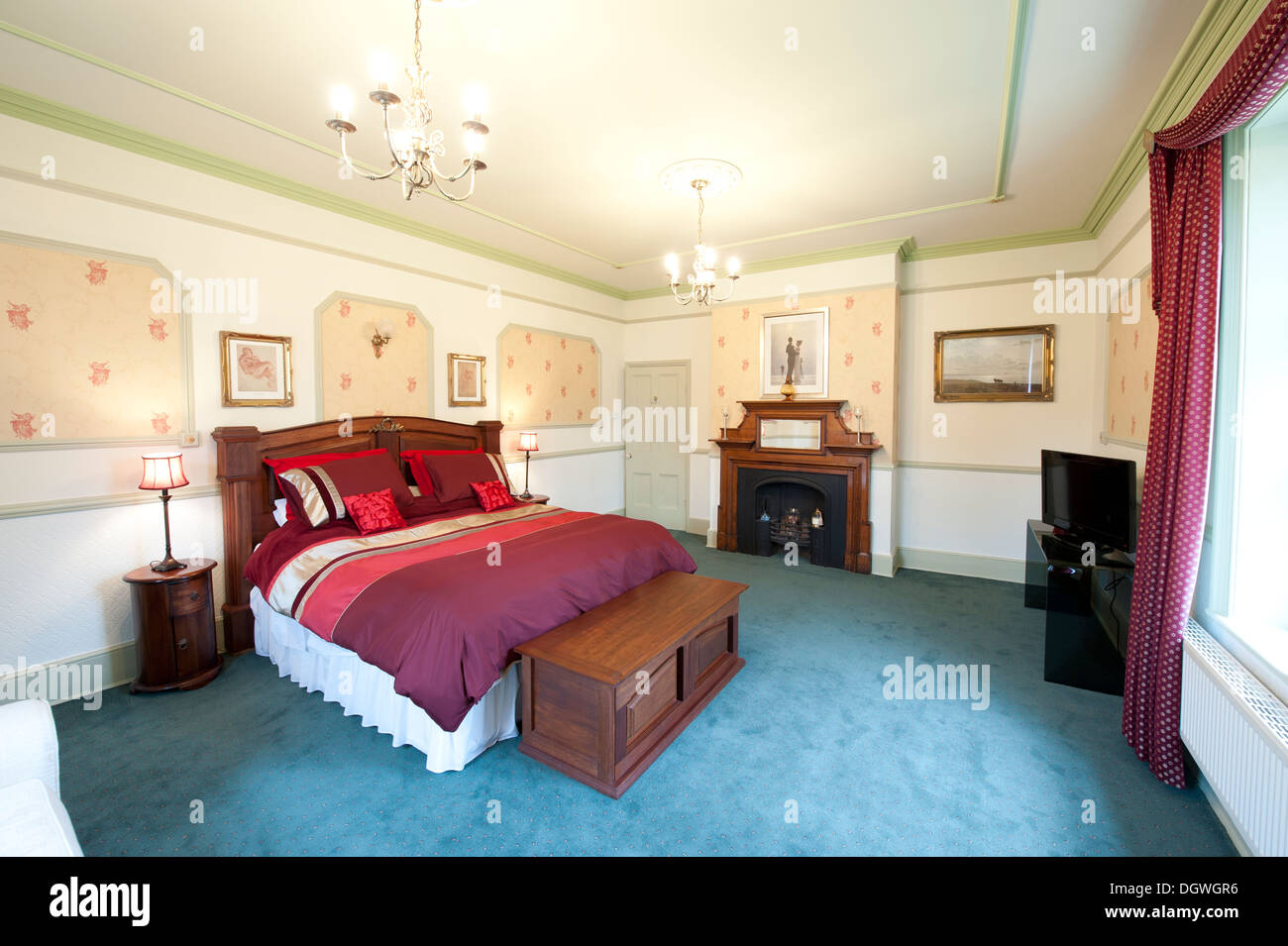 Grande chambre principale double rembourrage peluche big Banque D'Images