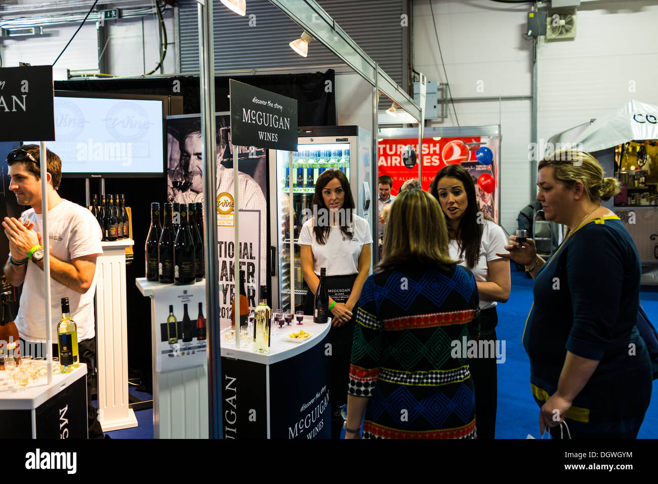 Les exposants à l'Irlande du Nord montrent des aliments et boissons, King's Hall Balmoral, Belfast, en Irlande du Nord Banque D'Images