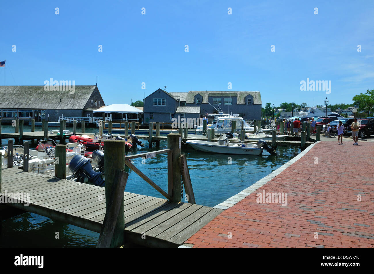 Marina dans Edwardstown, Martha's Vineyard, Massachusetts, USA Banque D'Images