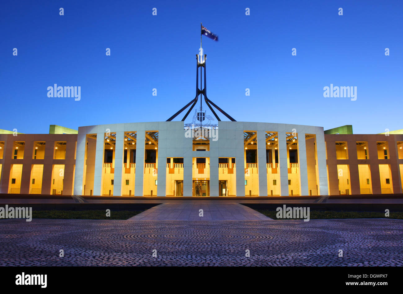 La maison du parlement australien à Canberra Banque D'Images