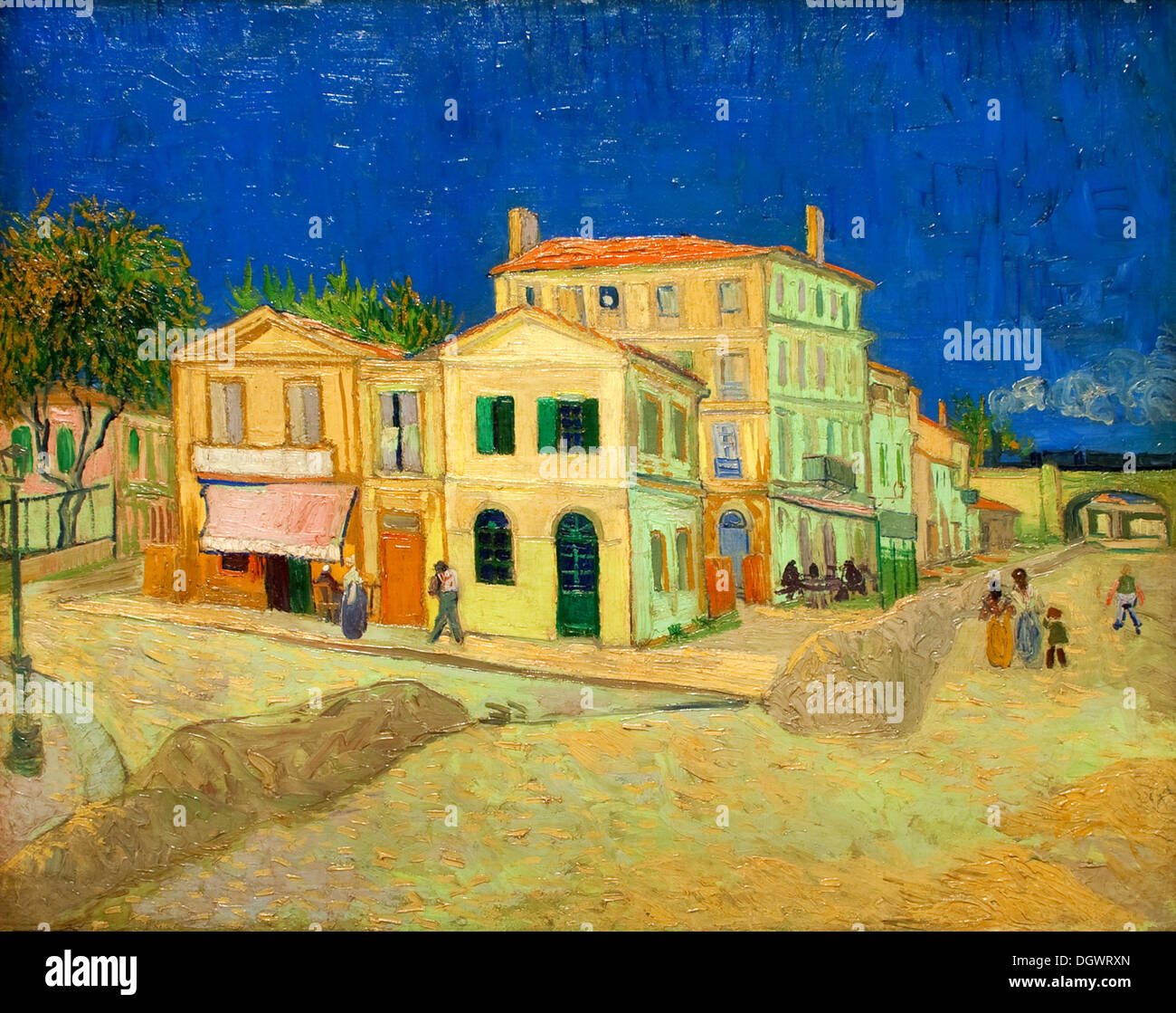 La Maison Jaune de Vincent van Gogh 1888 Banque D'Images