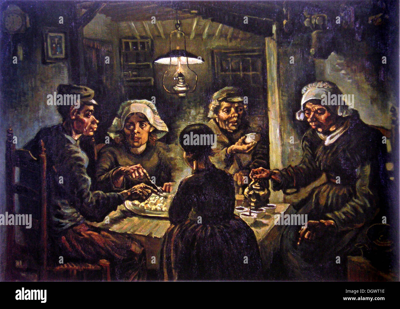 Les Mangeurs de pommes de terre par Vincent van Gogh 1885 Banque D'Images