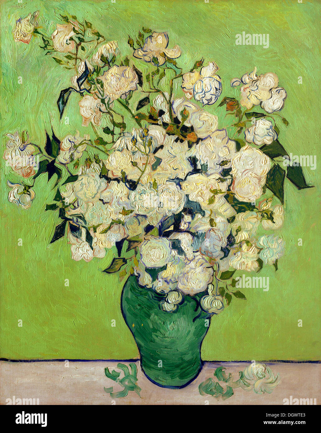 Roses de Vincent van Gogh 1890 Banque D'Images