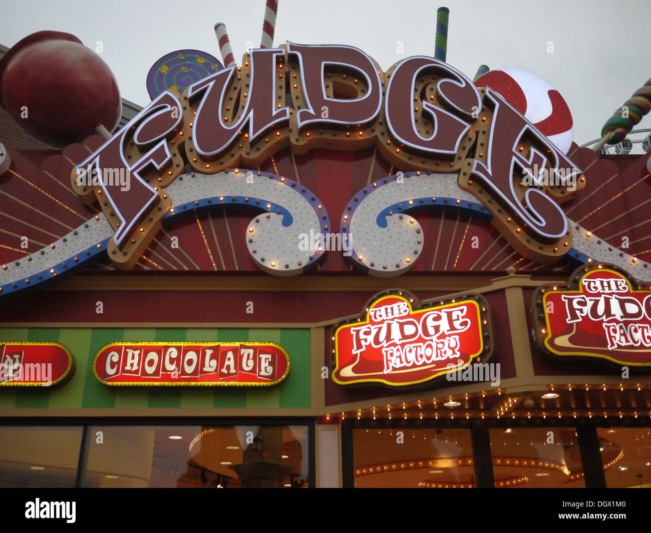 Clifton Hill fudge factory candy shop Banque D'Images