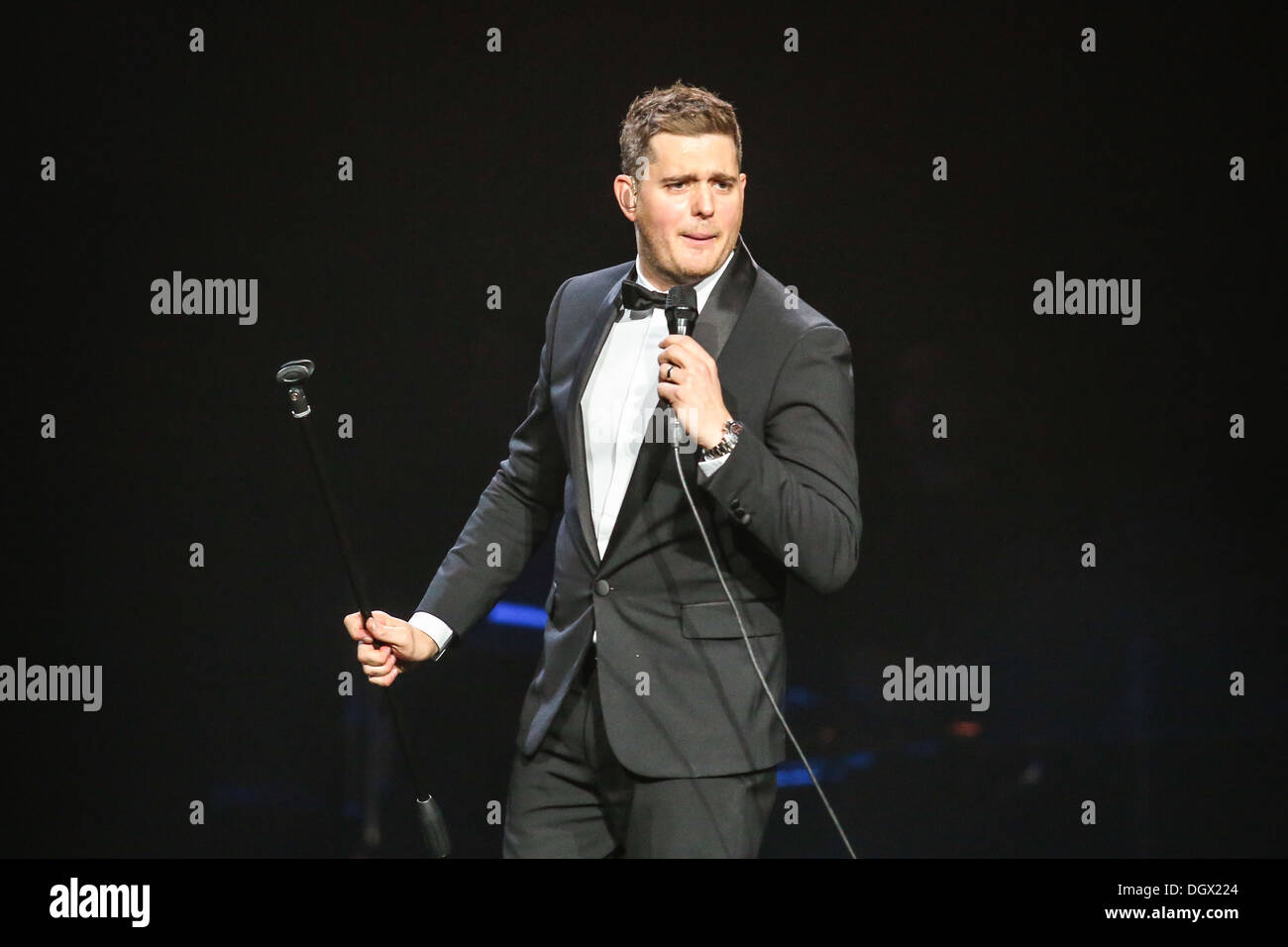 Michael Buble effectue en concert Banque D'Images