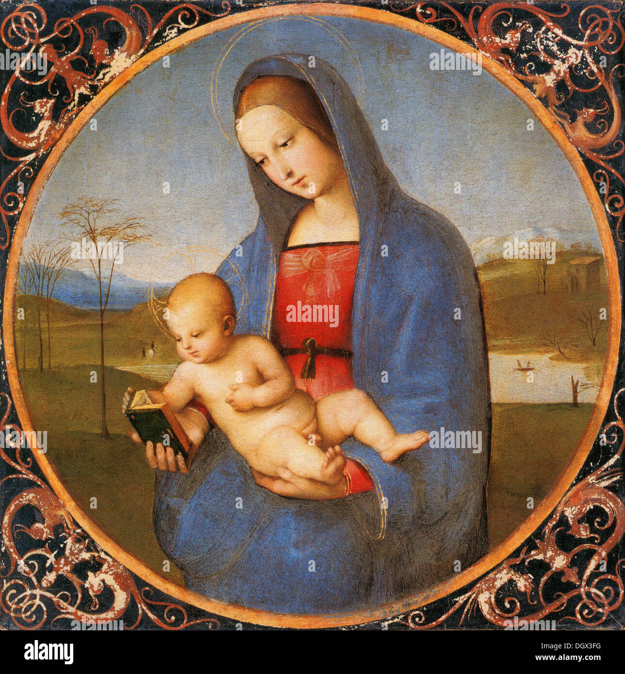 Vierge à l'enfant - par Raphael, 1504 Banque D'Images