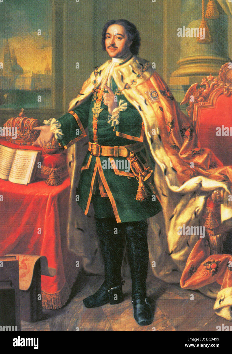 Portrait de Pierre le Grand - par Alexeï Antropov, 1762 Banque D'Images