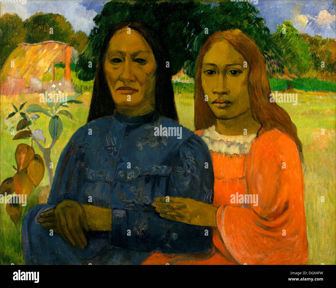 Deux femmes - par Paul Gauguin, 1900 Banque D'Images