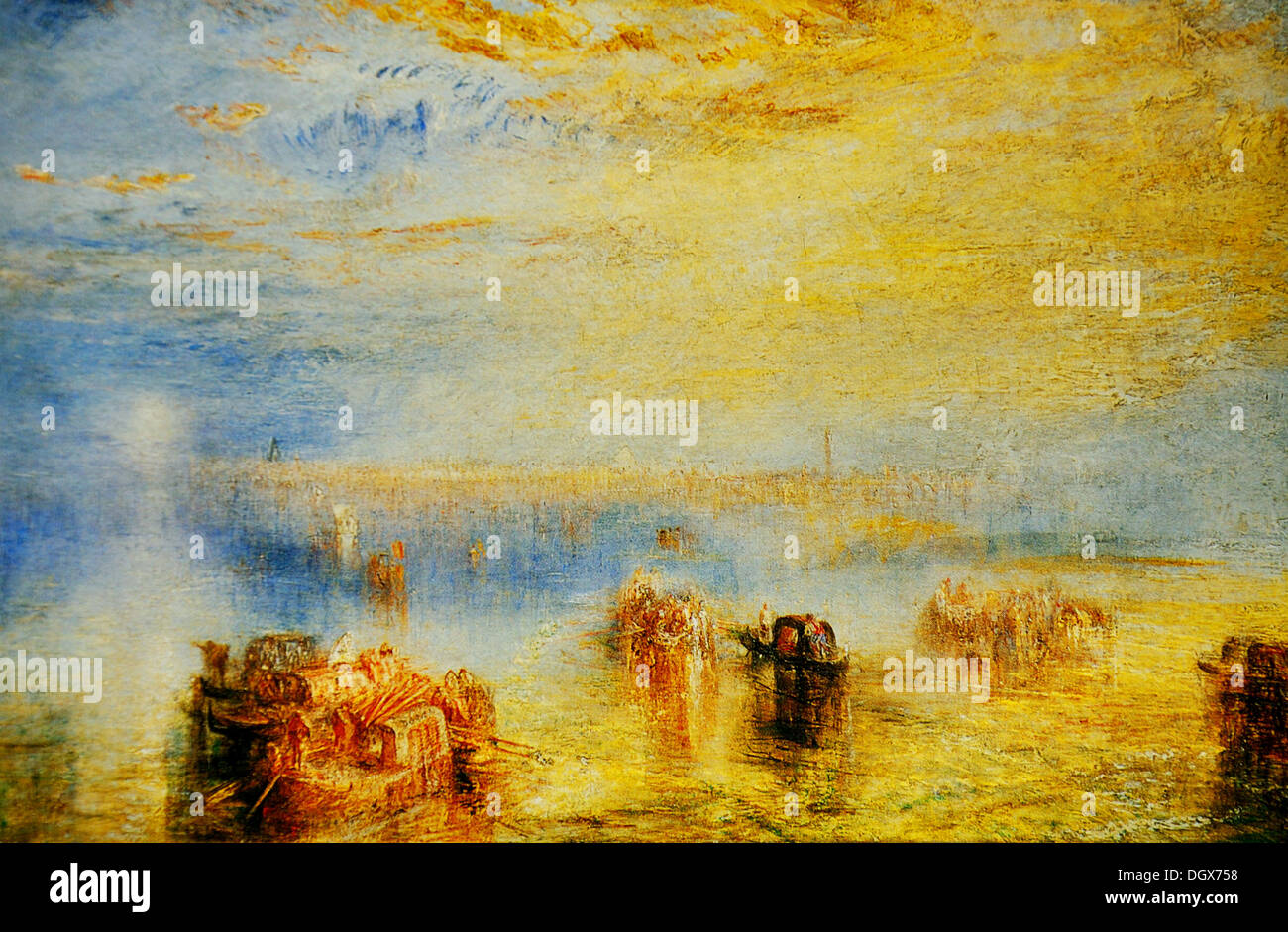 Approche de Venise - par Joseph Mallord William Turner, 1843 Banque D'Images