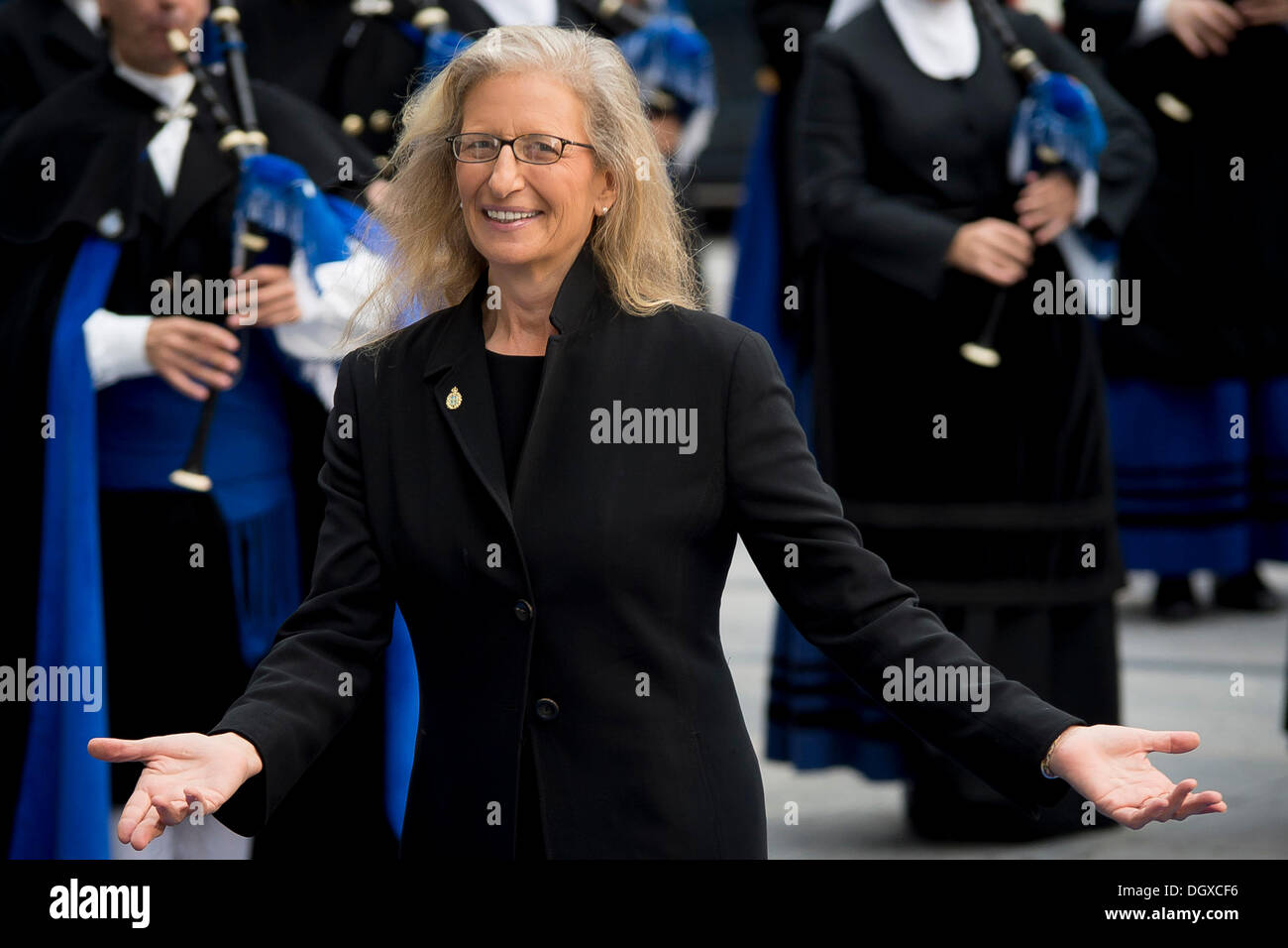 Oviedo, Espagne. 25 octobre, 2013. Annie Leibovitz assiste à la XXII. Prix du Prince des Asturies à Oviedo le 25 octobre, 2013 © AFP PHOTO alliance/Alamy Live News Banque D'Images