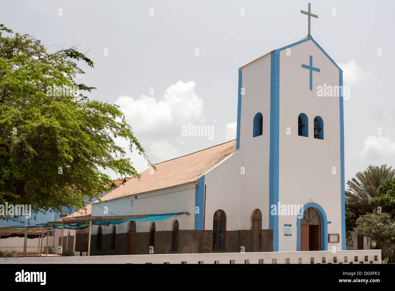 Paroquia de Nossa Senhora das Dores, Paroquia de notre Dame des Sorrows, Eglise Santa Maria, Sal, Cap-Vert Banque D'Images