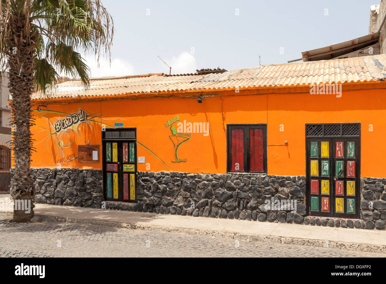Bar, Santa Maria, Sal, Cap-Vert Banque D'Images