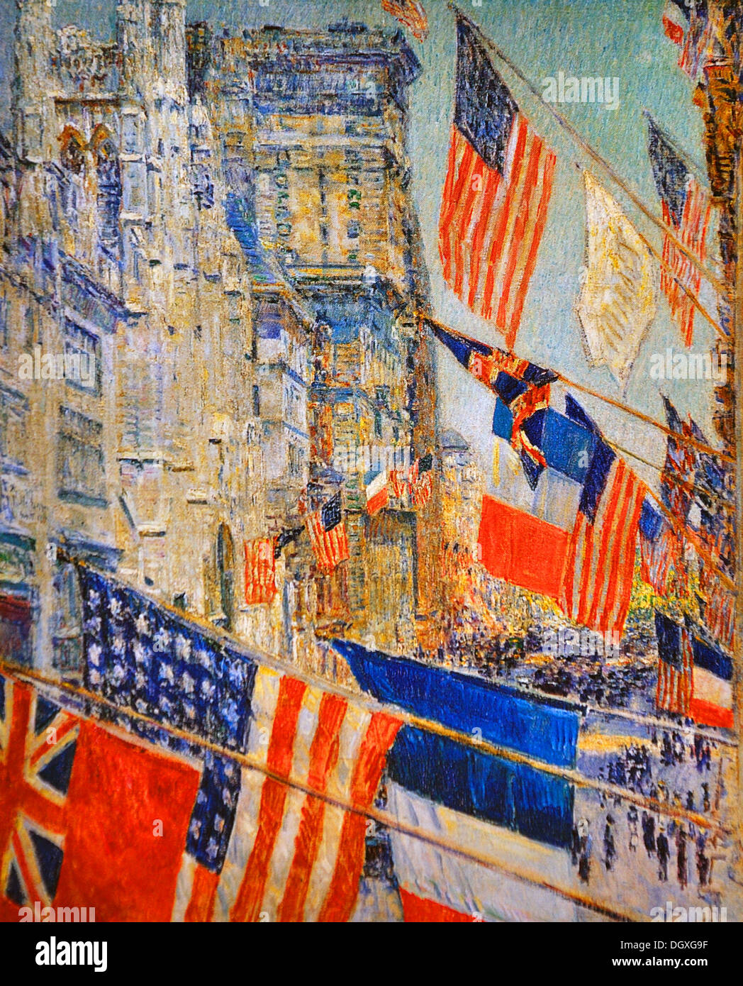 Jour alliés, mai 1917 - par Childe Hassam, 1917 Banque D'Images