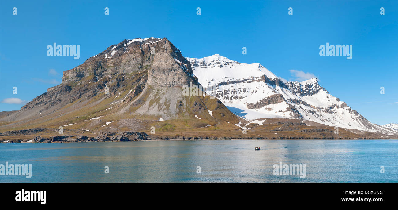 Alkehornet, côte ouest du Spitzberg, archipel du Svalbard, Norvège Banque D'Images