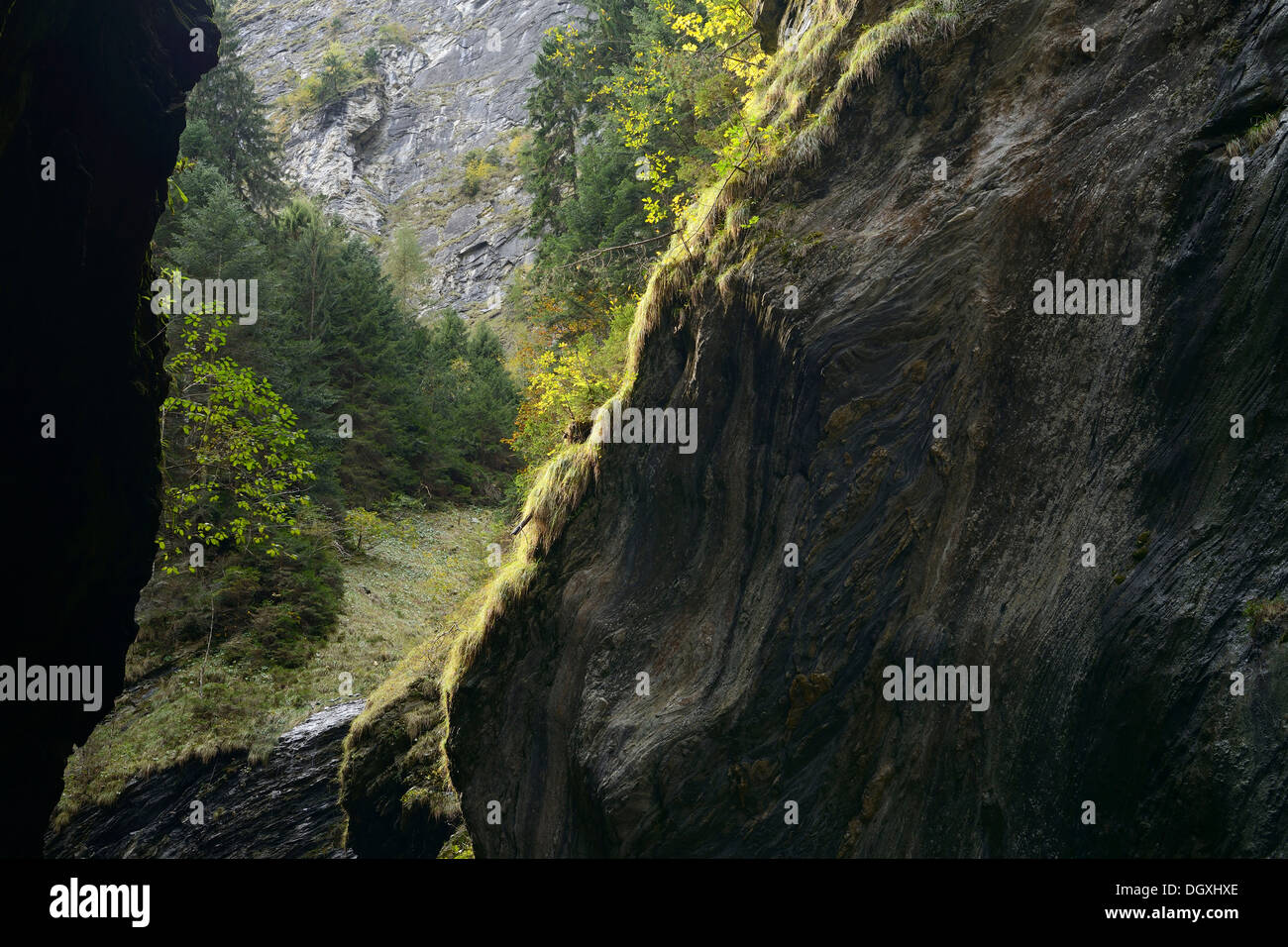 La gorge de Viamala près de Thusis, dans le canton des Grisons, Suisse, Europe Banque D'Images