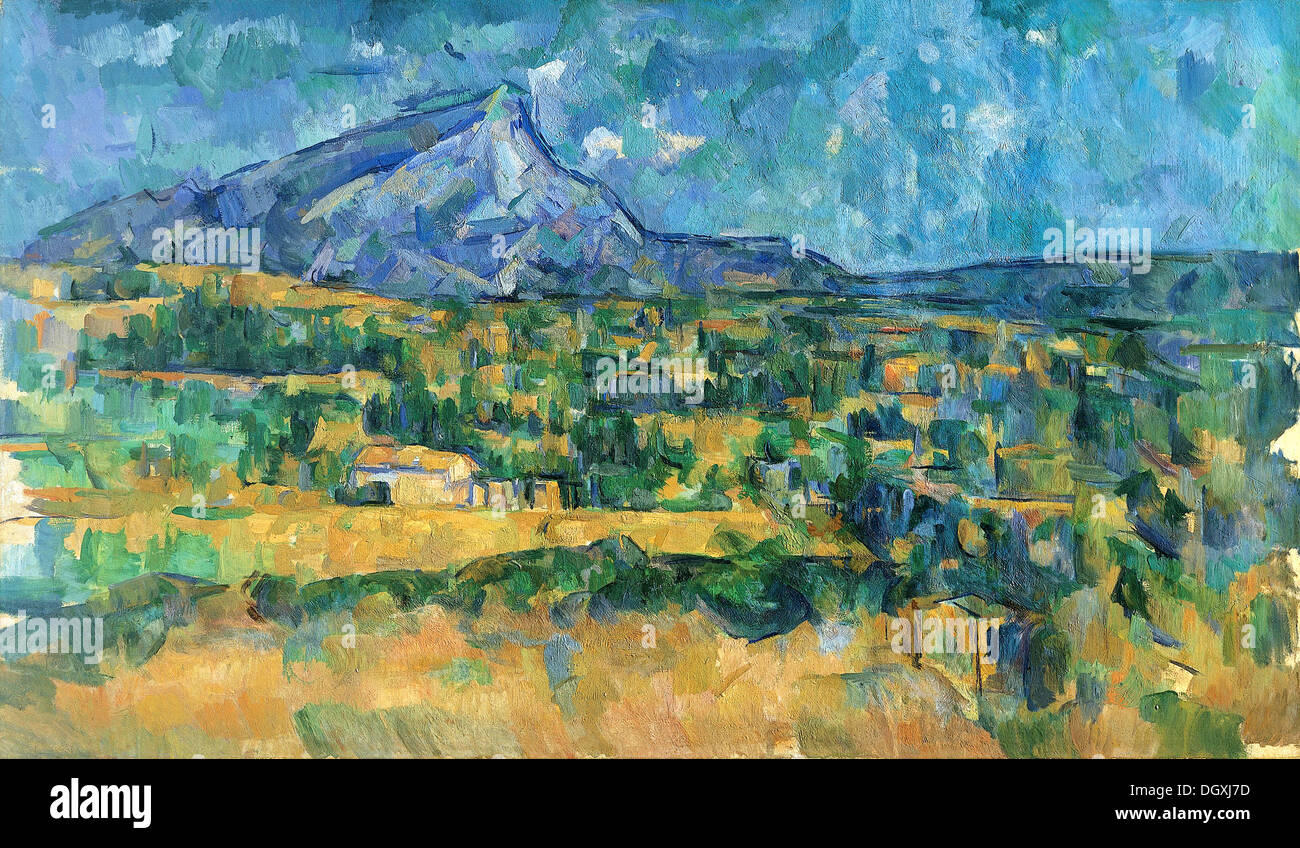 Mont Sainte-Victoire - par Paul Cézanne, 1906 Banque D'Images