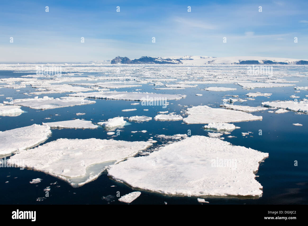 Banquise, mer de Weddell, l'Antarctique Banque D'Images