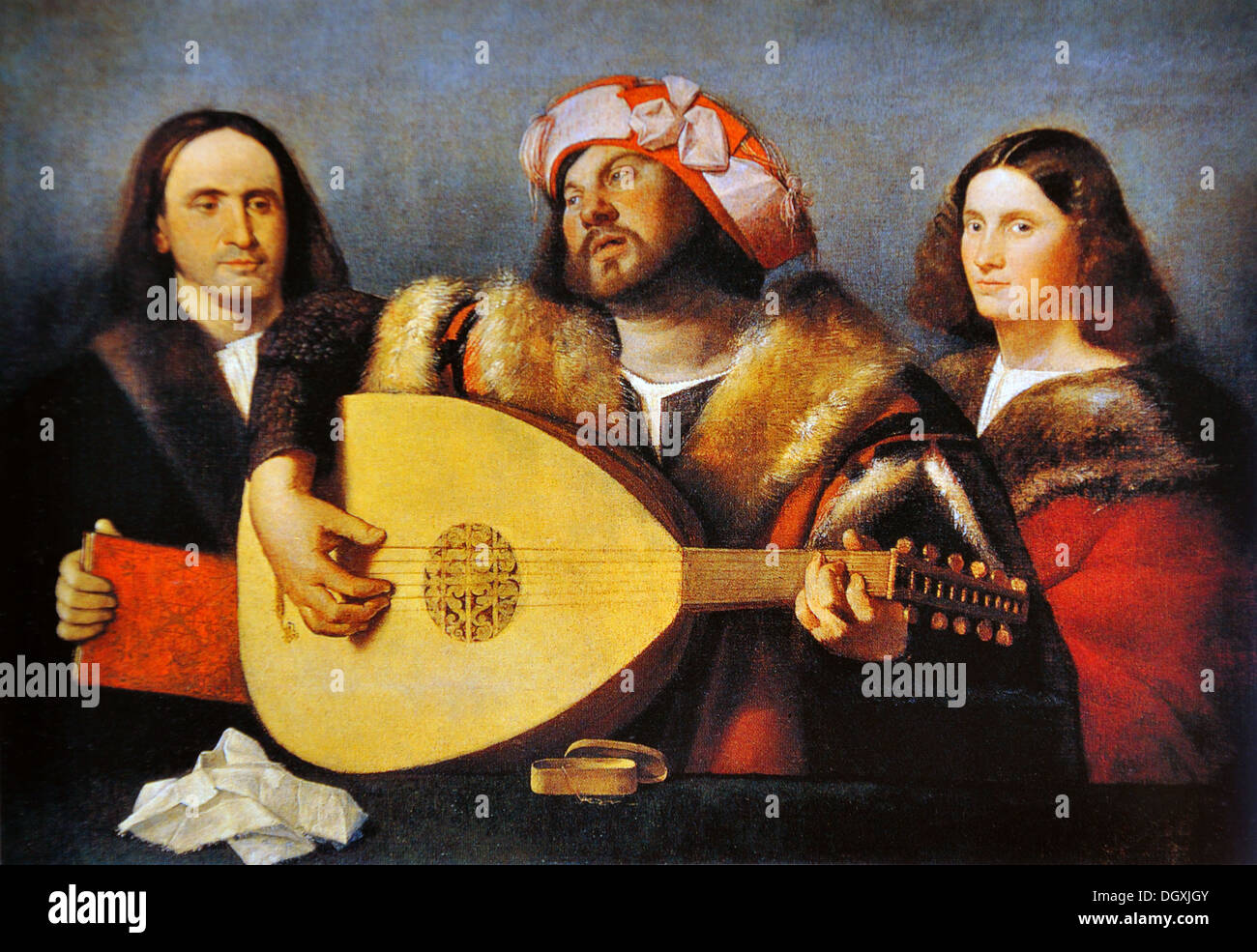 Concert - par Giovanni Cariani, 1520 Banque D'Images